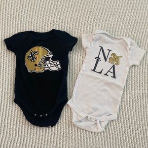 New Orleans Saints Onesies 6-9 months
